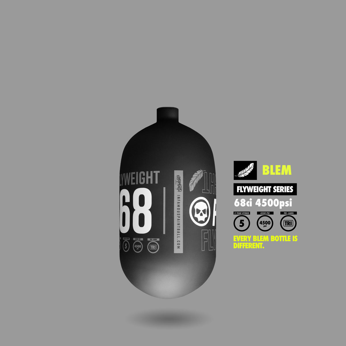 PRO DNA™ FLYWEIGHT TANK (BLEM) - 68CI MATTE BLACK