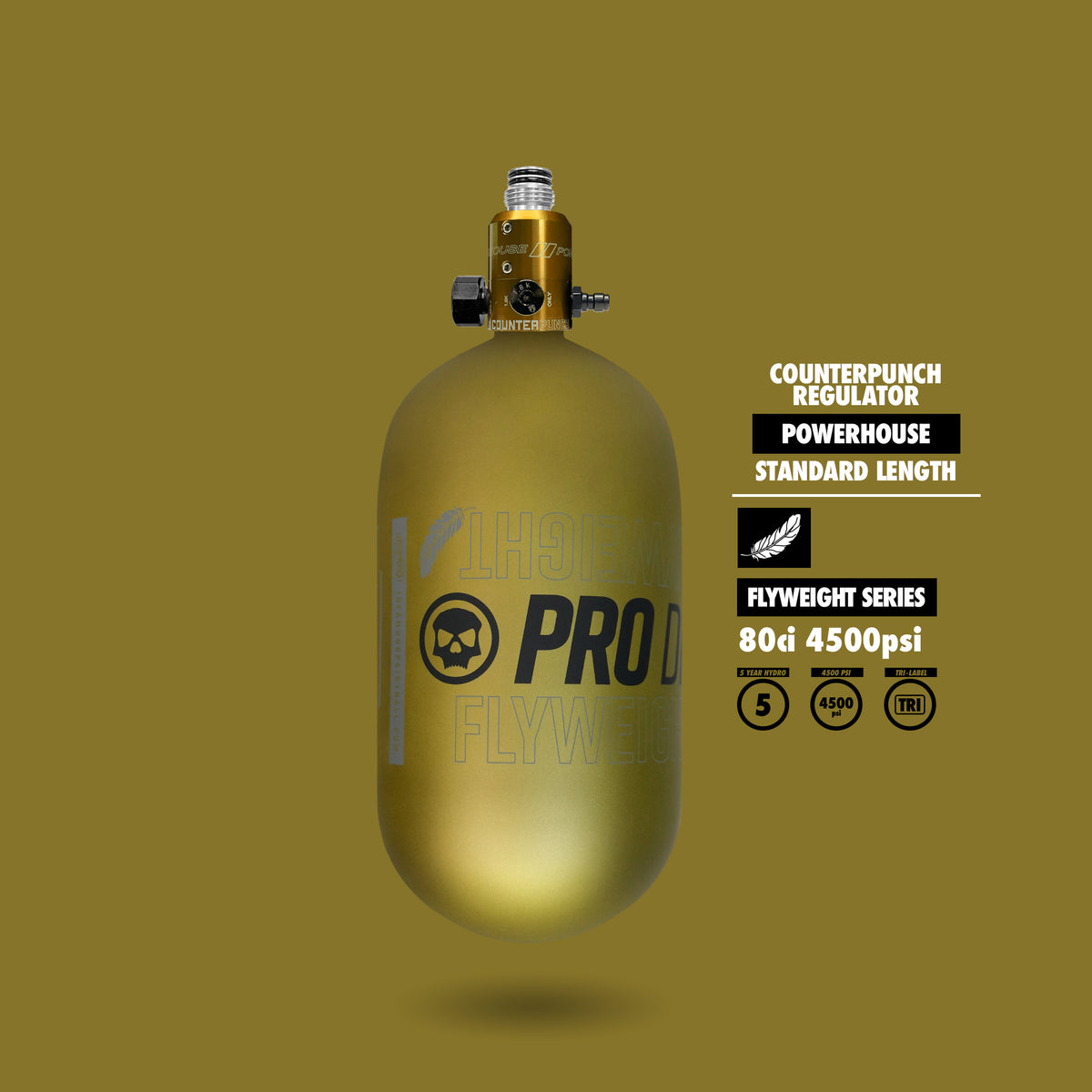PRO DNA™ FLYWEIGHT AIR SYSTEM - 80CI MATTE GOLD + STANDARD REG