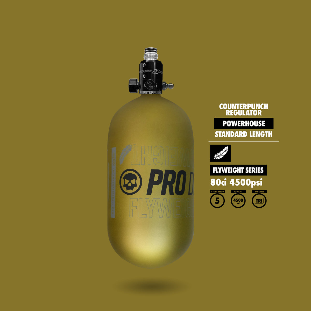 PRO DNA™ FLYWEIGHT AIR SYSTEM - 80CI MATTE GOLD + STANDARD REG