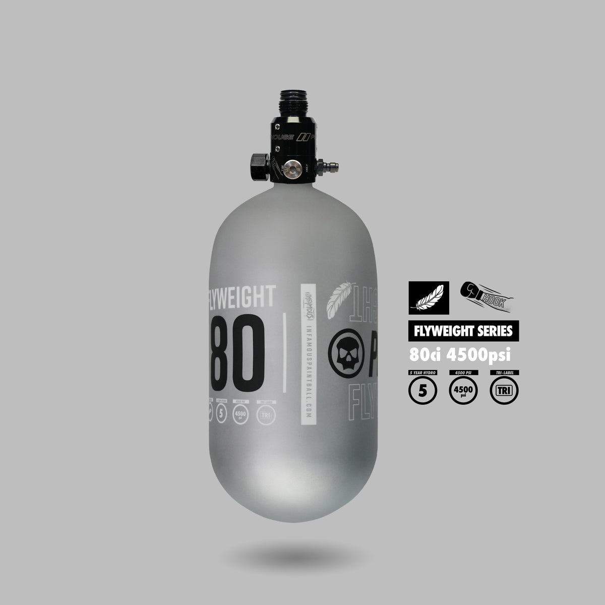PRO DNA™ FLYWEIGHT AIR SYSTEM - 80CI MATTE SILVER + HOOK REG