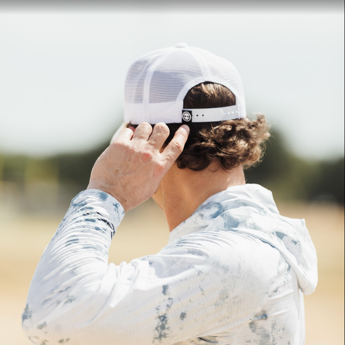 INFAMOUS™ Snapback Suede Hat - Choppers Cross - White