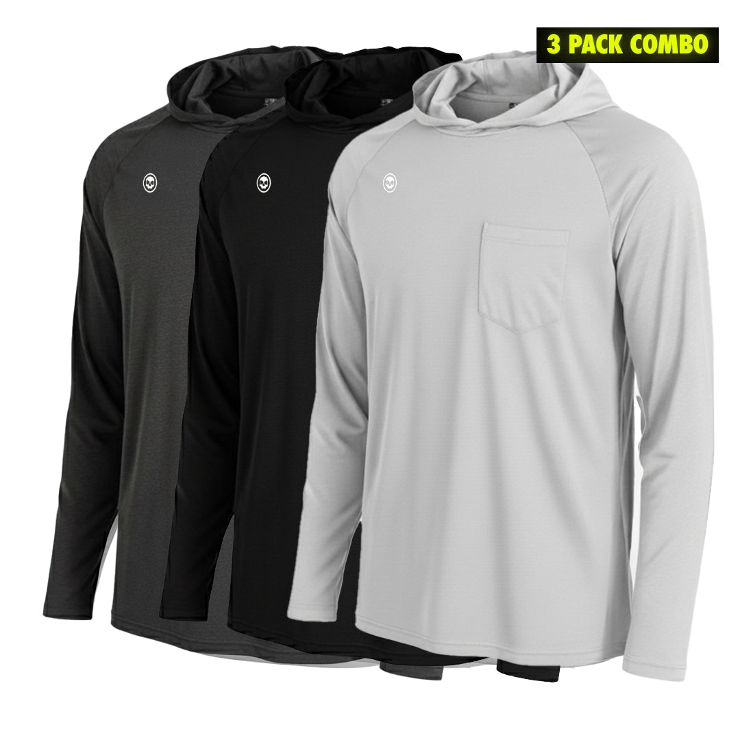 PRO DNA™ LIGHTWEIGHT UV HOODIE - 3 PACK COMBO
