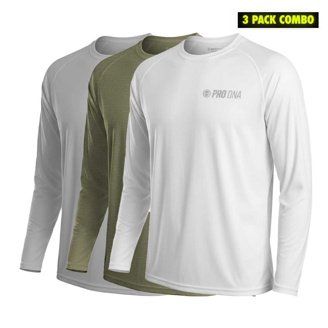 PRO DNA™ LONG SLEEVE UV SHIRT - 3 PACK COMBO