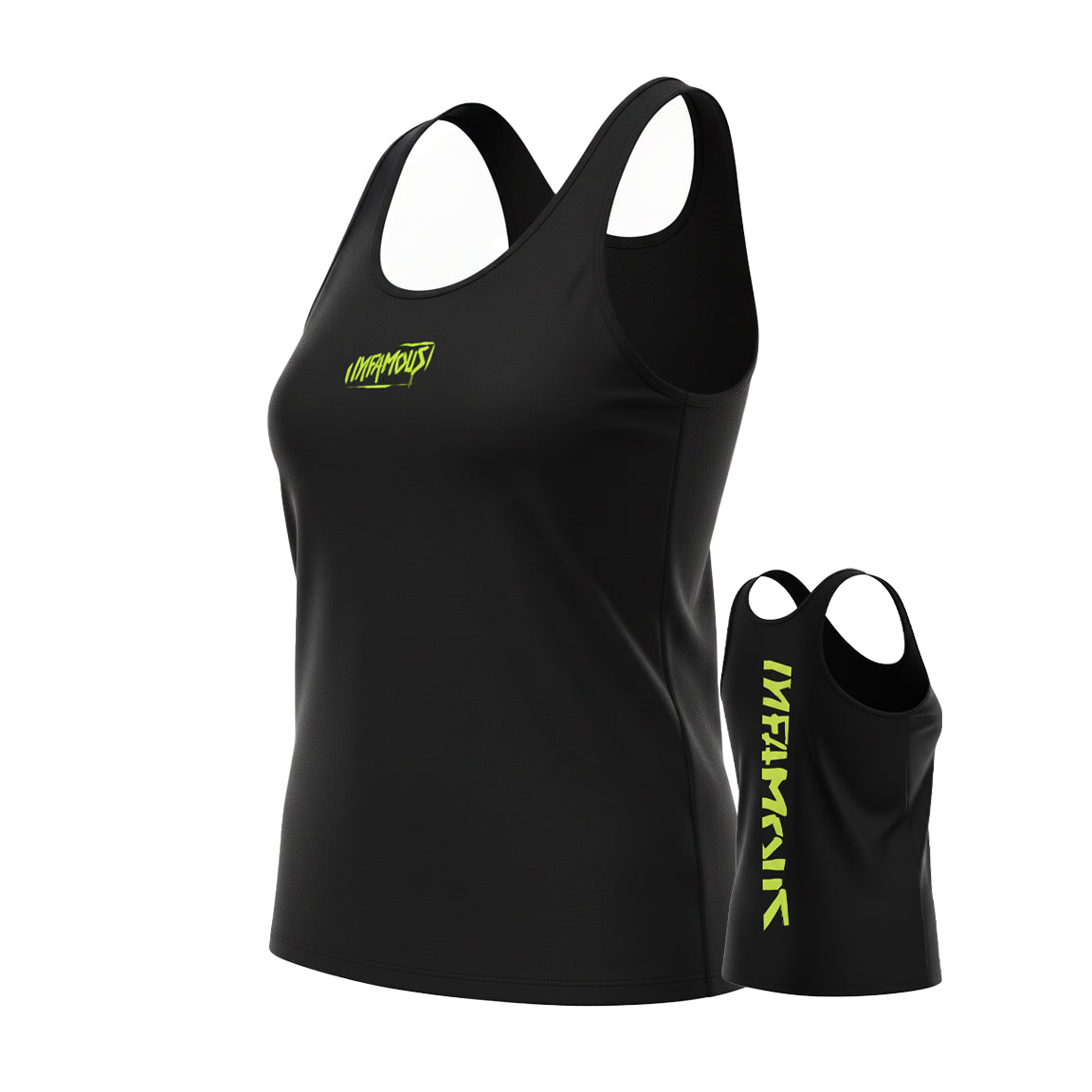 DryFit Tank Top - Womens Infamous Logo Volt