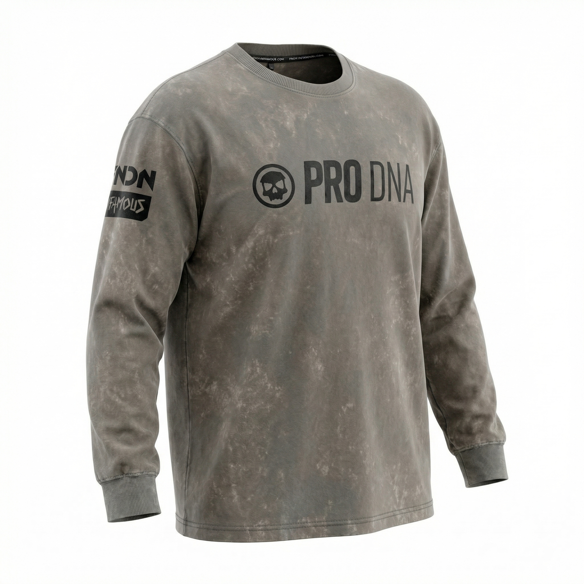 STONE WASHED LONG SLEEVE SHIRT - STONE