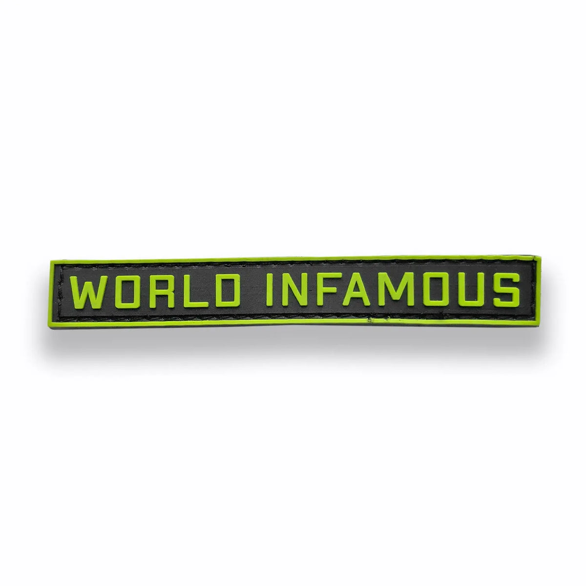 World Infamous Rectangle Paintball Patch (3.7x.5) Infamous Paintball