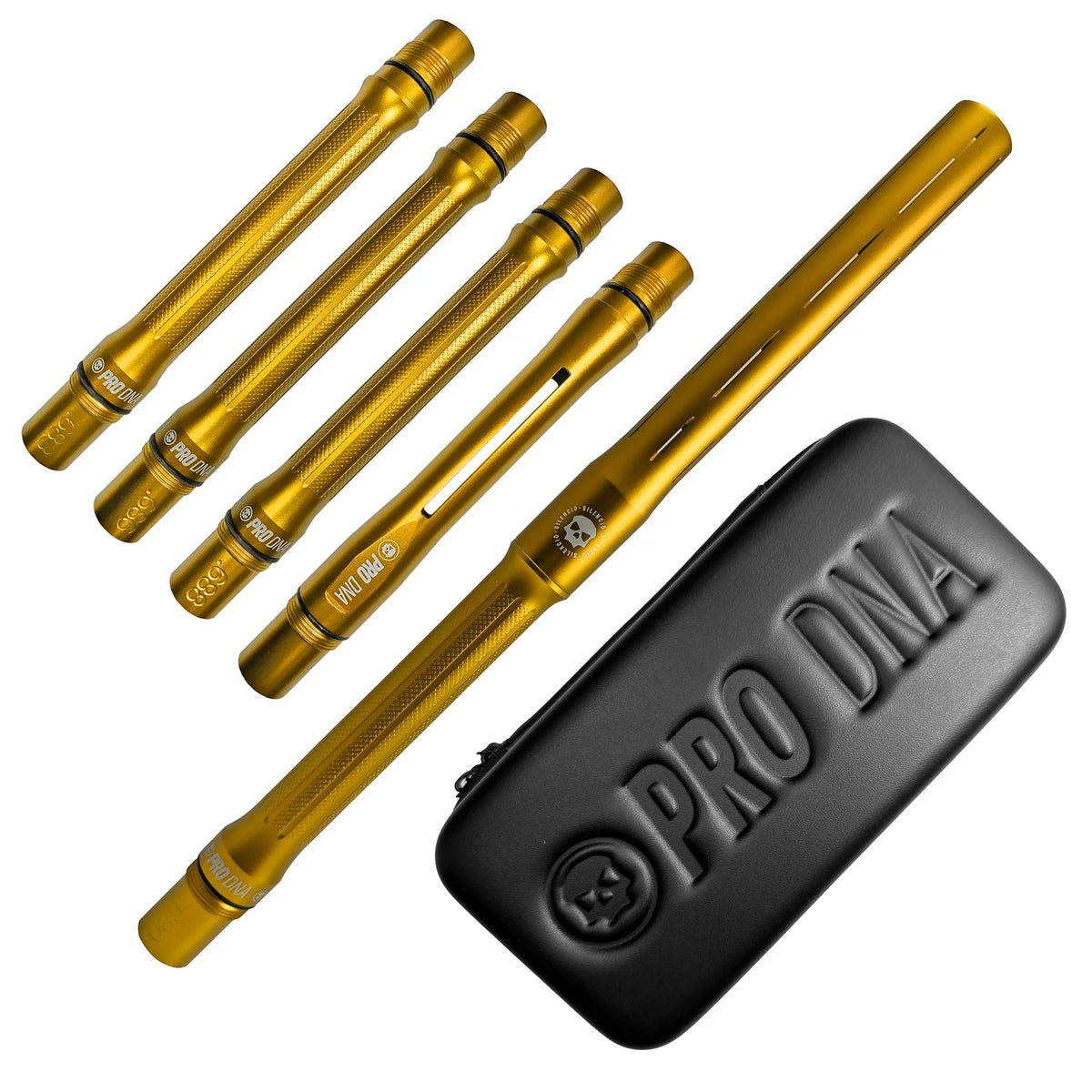 PRO DNA SILENCIO™ BARREL KIT - DUST GOLD - COCKER THREAD Infamous Paintball