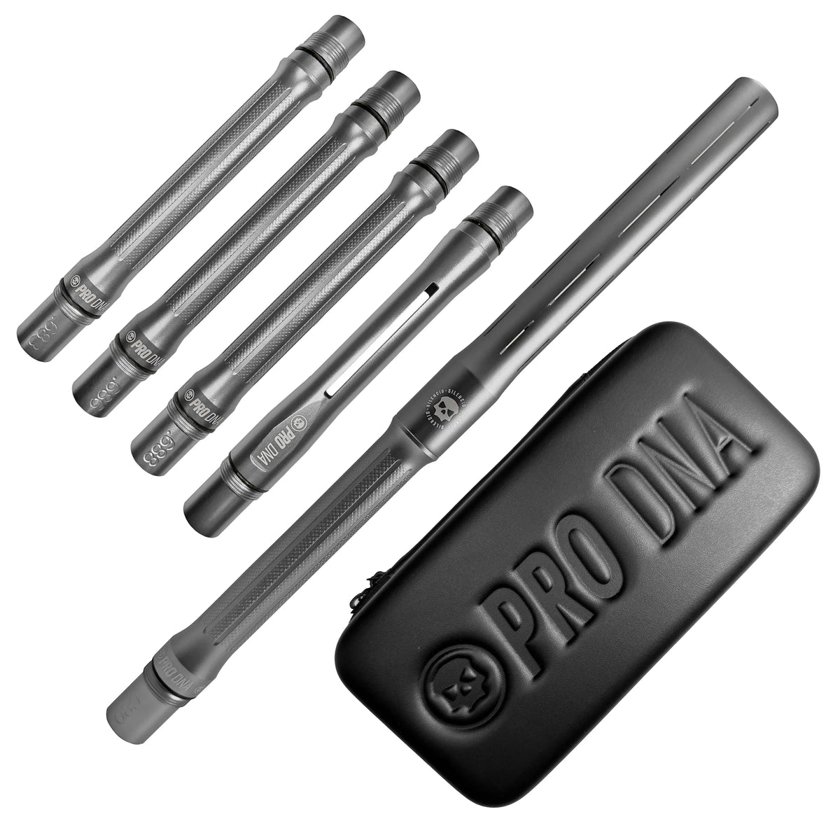 PRO DNA SILENCIO™ BARREL KIT - DUST PEWTER - COCKER THREAD Infamous Paintball